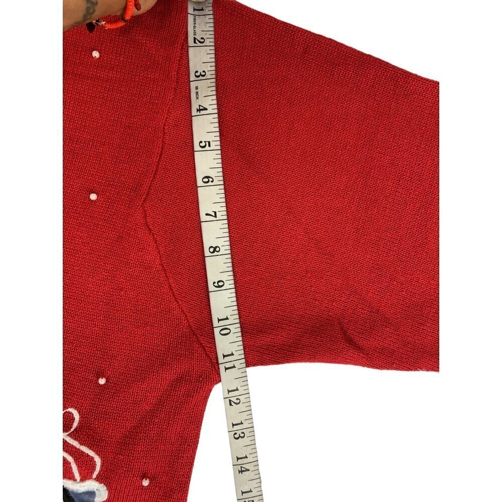 V J Women's North Pole Christmas Sweater - Picture 5 of 7